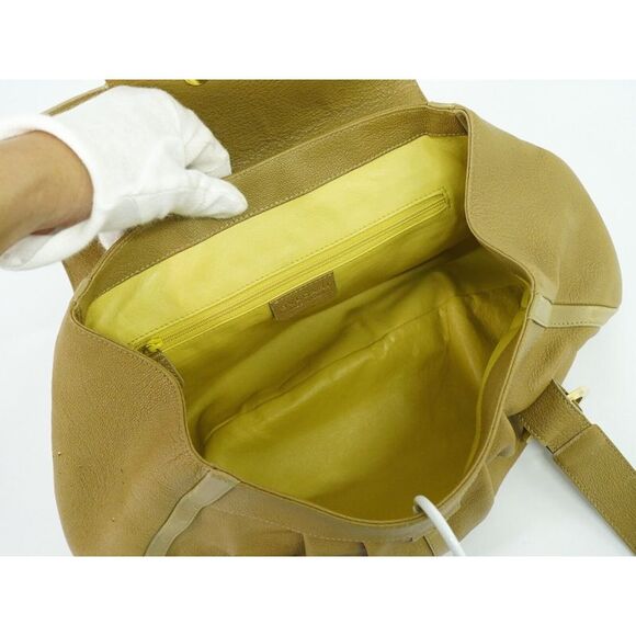 Bulgari Gold Leather Handbag (Pre-Owned) - Picture 8 of 16